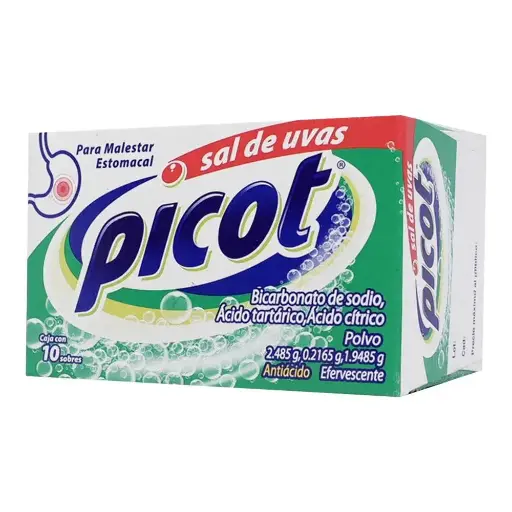 [BICARBONATO DE SODIO] SAL DE UVAS PICOT SOBRES CON 10