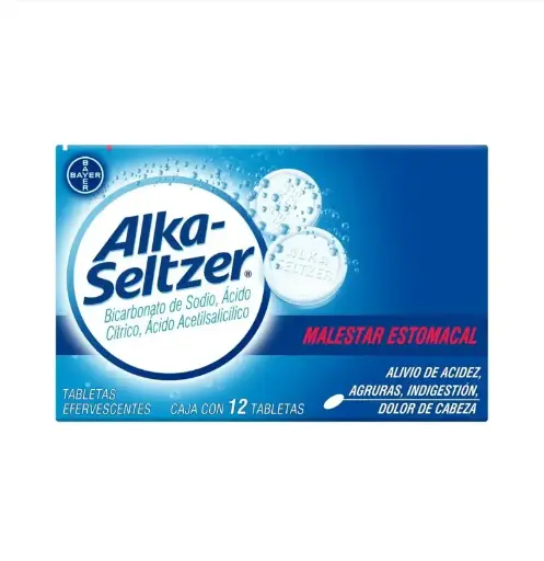 [ACIDO ACETILSALICILICO,ACIDO CITRICO,EXTRATO DE BILIS BUEY] ALKA-SELTZER TABLETAS CON 12