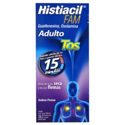 [GUAIFENESINA,OXOLAMINA] HISTIACIL FAM ADULTO JARABE 140ML