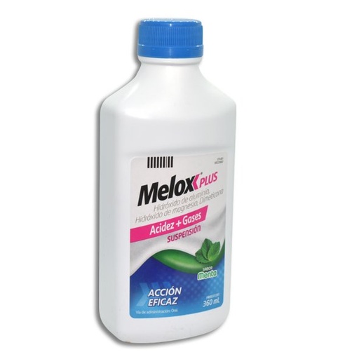 [ALUMINIO,DIMETICONA,MAGNESIO] MELOX PLUS MENTA SUSPENSION 360ML