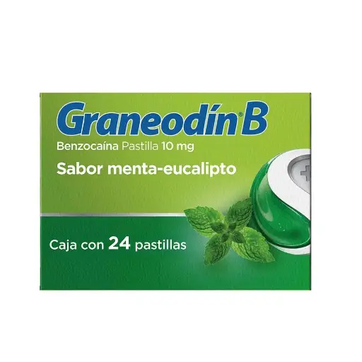 [BENZOCAINA] GRANEODIN B 10MG MENTA-EUCA PAST CON 24