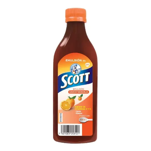 [MULTIVITAMINICO] EMULSION DE SCOTT NARANJA 200ML