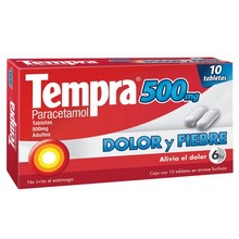 [PARACETAMOL] TEMPRA 500MG TABLETAS C/10