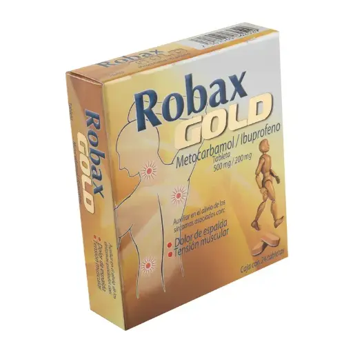 [IBUPROFENO,METOCARBAMOL] ROBAX GOLD 500/200MG TABLETAS CON 24