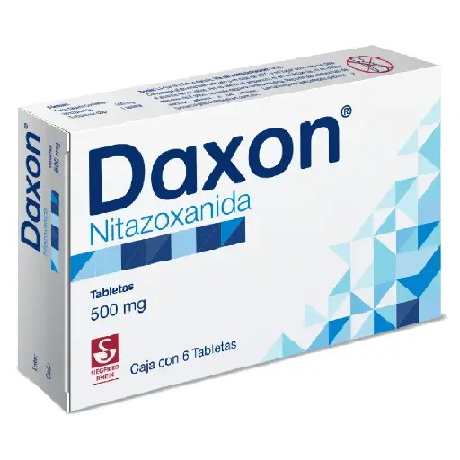 [NITAZOXANIDA] DAXON 500MG TABLETAS CON 6