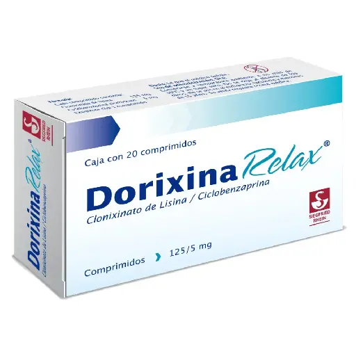 [CICLOBENZAPRINA,CLONIXINATO DE LISINA] DORIXINA RELAX 125/5MG COMPRIMIDOS CON 20