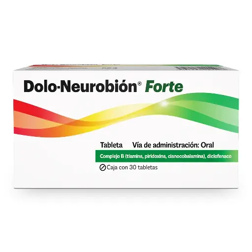 [COMPLEJO B,DICLOFENACO] DOLO-NEUROBION FORTE TABLETAS CON 30