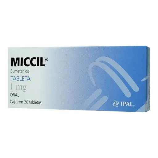 [BUMETANIDA] MICCIL 1MG TABLETAS CON 20