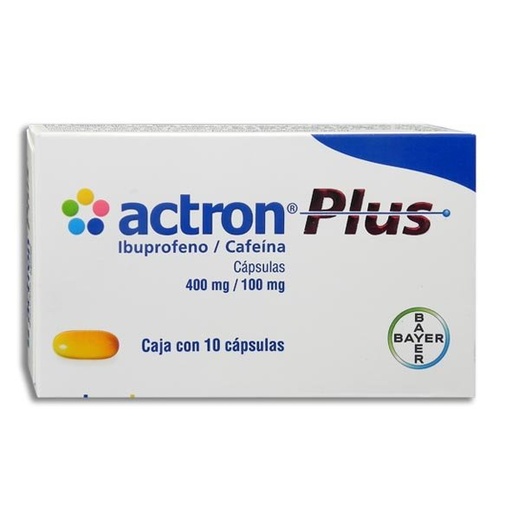 [CAFEINA,IBUPROFENO] ACTRON PLUS 400/100MG CAPSULAS C/10