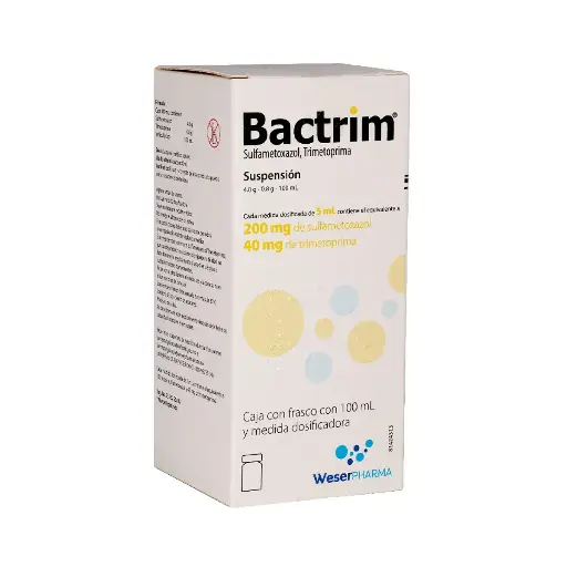 [SULFAMETOXAZOL,TRIMETOPRIMA] BACTRIM 200/40MG SUSPENSION 100ML