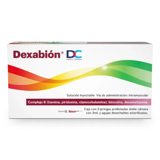[COMPLEJO B,DEXAMETASONA] DEXABION DC JERINGA PRELL 3ML CON 3