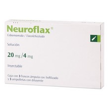 [COBAMAMIDA,TIOCOLCHICOSIDO] NEUROFLAX 20/4MG SOLUCION INYECTABLE C/3