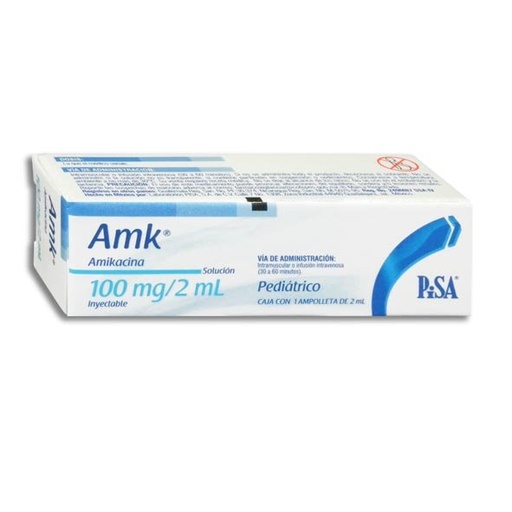 [AMIKACINA] AMK 100MG/2ML INYECTABLE CON 1