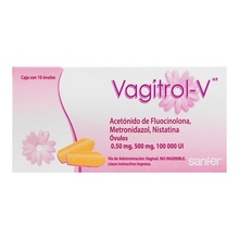 [FLUOCINOLONA,METRONIDAZOL,NISTATINA] VAGITROL-V OVULOS C/10
