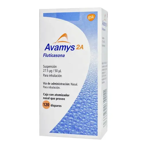 [FUROATO DE FLUTICASONA] AVAMYS 2A SUSPENSION 27.5UG FRASCO 120 DOSS