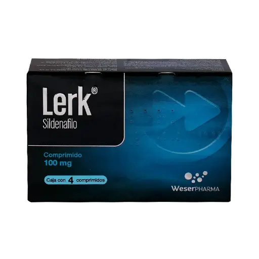 [SILDENAFIL] LERK 100MG COMPRIMIDO CON 4