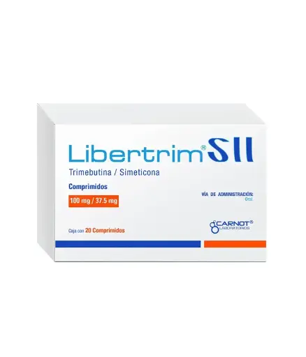 [SIMETICONA,TRIMEBUTINA] LIBERTRIM SII 100/37.5MG COMPRIMIDOS CON 20