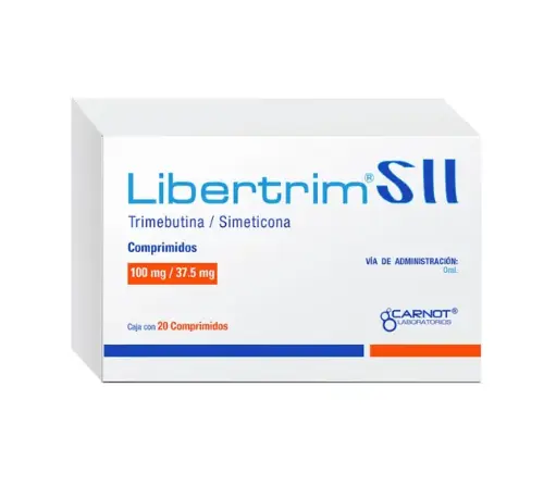 [SIMETICONA,TRIMEBUTINA] LIBERTRIM SII 100/37.5MG COMPRIMIDOS CON 20