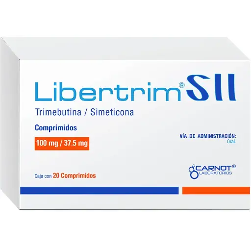 [SIMETICONA,TRIMEBUTINA] LIBERTRIM SII 100/37.5MG COMPRIMIDOS CON 20