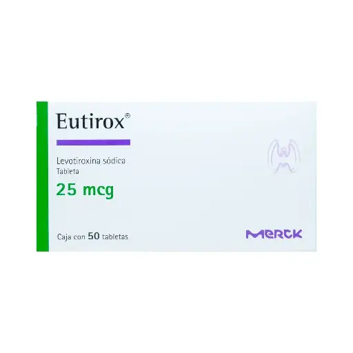 [LEVOTIROXINA SODICA] EUTIROX 25MCG TABLETAS CON 50
