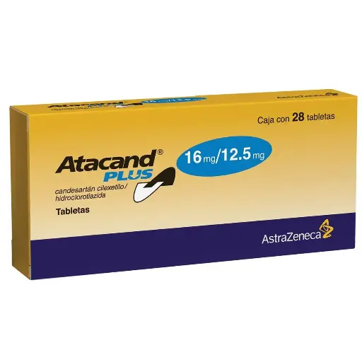 [HIDROCLOROTIAZIDA,CANDESARTAN CILEXETILO] ATACAND PLUS 16/12.5MG TABLETAS CON 28