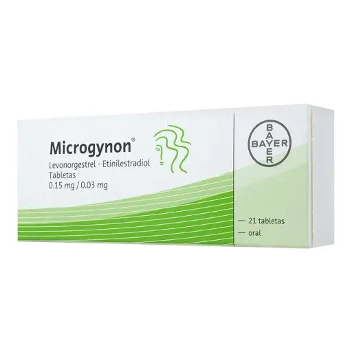 [ETINILESTRADIOL,LEVONORGESTREL] MICROGYNON TABLETAS CON 21
