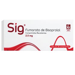 [BISOPROLOL FUMARATO] SIG 2.5MG COMPRIMIDOS C/30