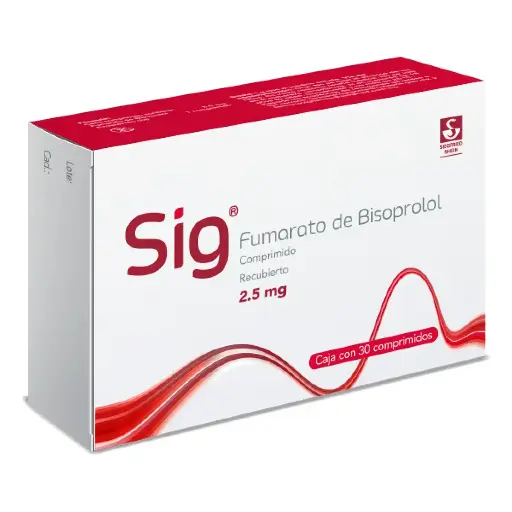 [BISOPROLOL FUMARATO] SIG 2.5MG COMPRIMIDOS CON 30
