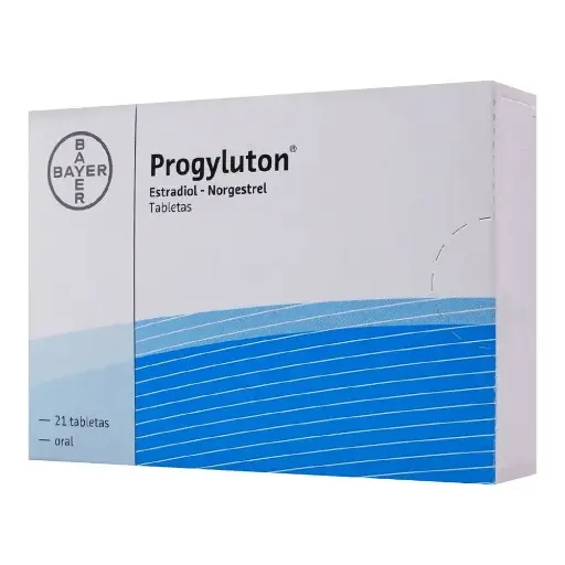 [ESTRADIOL,NORGESTREL] PROGYLUTON GRAGEAS CON 21