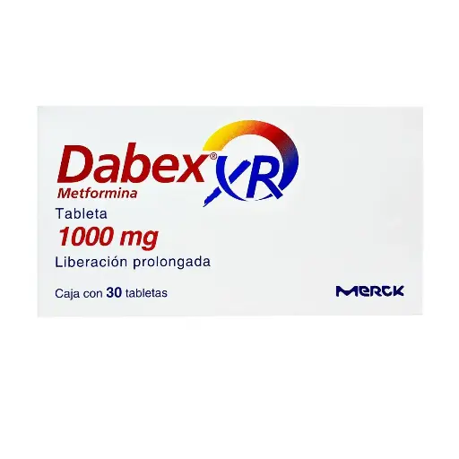 [METFORMINA] DABEX XR 1000MG TABLETAS LP CON 30