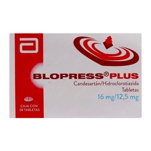 [HIDROCLOROTIAZIDA,CANDESARTAN CILEXETILO] BLOPRESS PLUS 16/12.5MG TABLETAS C/28