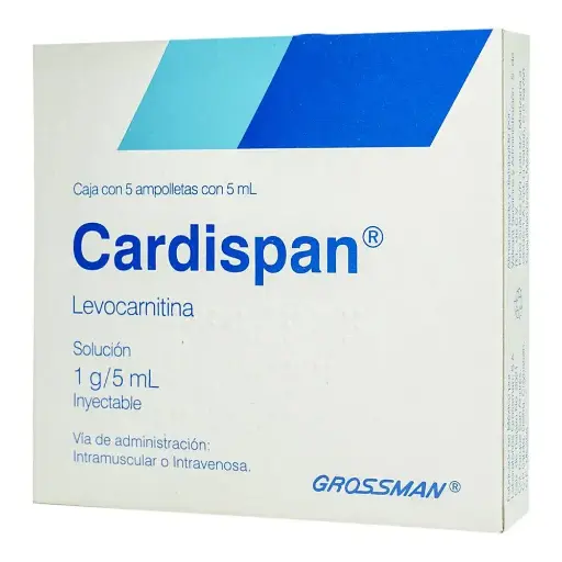 [LEVOCARNITINA] CARDISPAN 1G/5ML AMPULA CON 5
