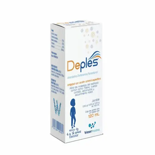 [PARACETAMOL,CLORFENAMINA,AMANTADINA] DEPLES JARABE 120ML