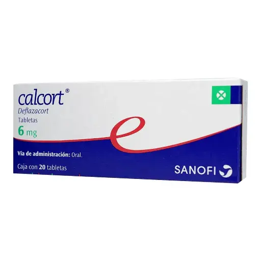 [DEFLAZACORT] CALCORT 6MG TABLETAS CON 20