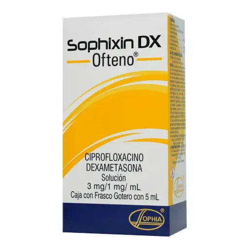 [DEXAMETASONA,CIPROFLOXACINO] SOPHIXIN DX SOLUCION OFTALMICAS 5ML