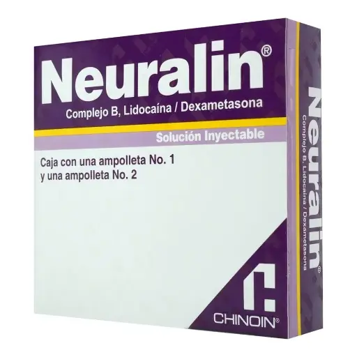 [COMPLEJO B,DEXAMETASONA,CLORHIDRATO DE LIDOCAINA] NEURALIN SOLUCION INYECTABLE CON 2