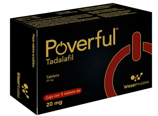 [TADALAFIL] POVERFUL 20MG TABLETAS C/1