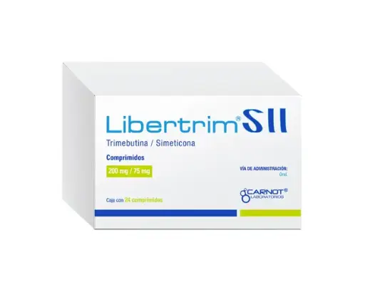 [SIMETICONA,TRIMEBUTINA] LIBERTRIM SII 200/75MG COMPRIMIDOS CON 24