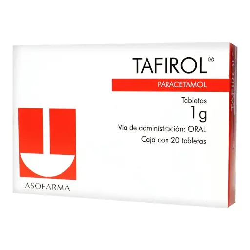 [PARACETAMOL] TAFIROL 1G TABLETAS CON 20