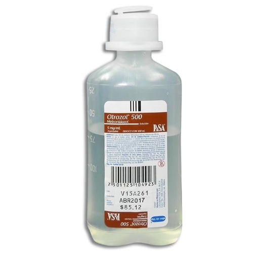 [METRONIDAZOL] OTROZOL 500MG SOLUCION INYECTABLE 100ML