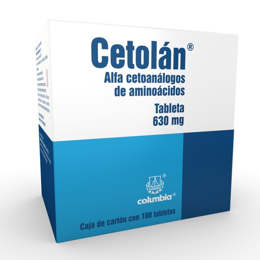 [LISINA,METIONINA,ISOLEUCINA] CETOLAN 630MG TABLETAS CON 100