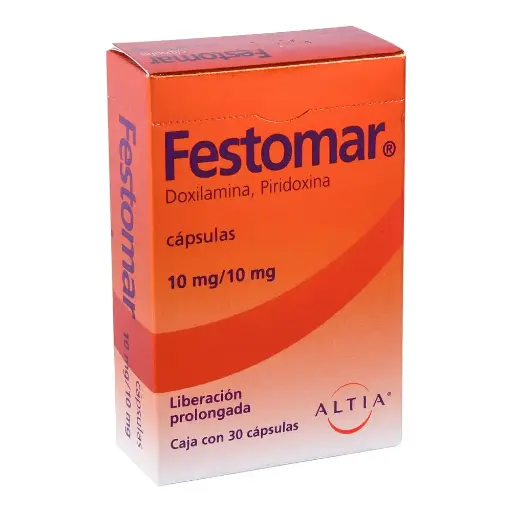 [DOXILAMINA,PIRIDOXINA] FESTOMAR 10/10MG CAPSULAS CON 30