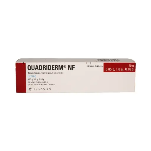 [CLOTRIMAZOL,BETAMETASONA,GENTAMICINA] QUADRIDERM NF .05/1/.10G CREMA 30G