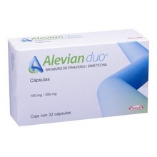 [DIMETICONA,BROMURO DE PINAVERIO] ALEVIAN DUO 100/300MG CAPSULAS C/32 (B)