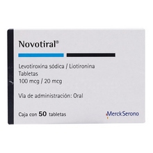 [LEVOTIROXINA SODICA,LIOTIRONINA] NOVOTIRAL 20/100MCG TABLETAS C/50