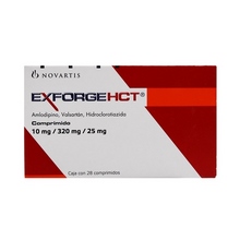 [AMLODIPINO,HIDROCLOROTIAZIDA,VALSARTAN] EXFORGE HCT 10/320/25MG COMPRIMIDOS C/28