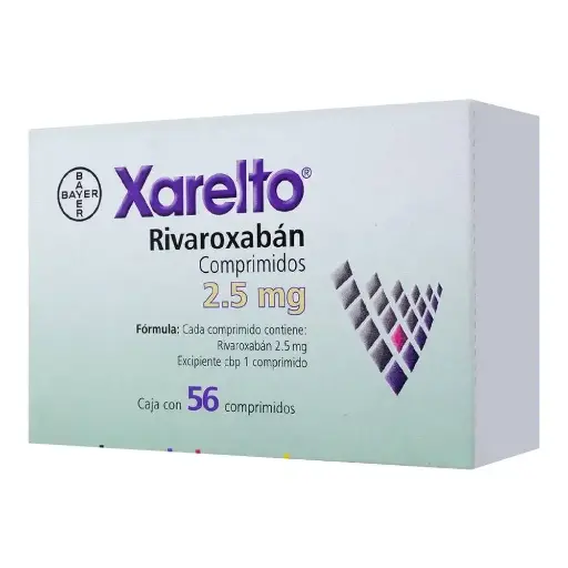[RIVAROXABAN] XARELTO 2.5MG COMPRIMIDOS CON 56