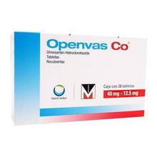[HIDROCLOROTIAZIDA,OLMESARTAN] OPENVAS CO 40/12.5MG TABLETAS C/28