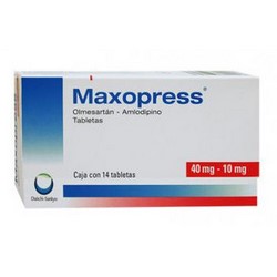 [AMLODIPINO,OLMESARTAN] MAXOPRESS 40/10MG TABLETAS C/14