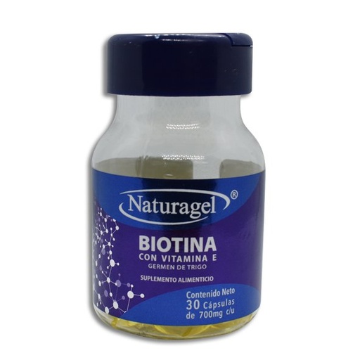 [VITAMINA E-BIOTINA] BIOTINA CON VITAMINA E NATURAGEL CAPSULAS C/30 *